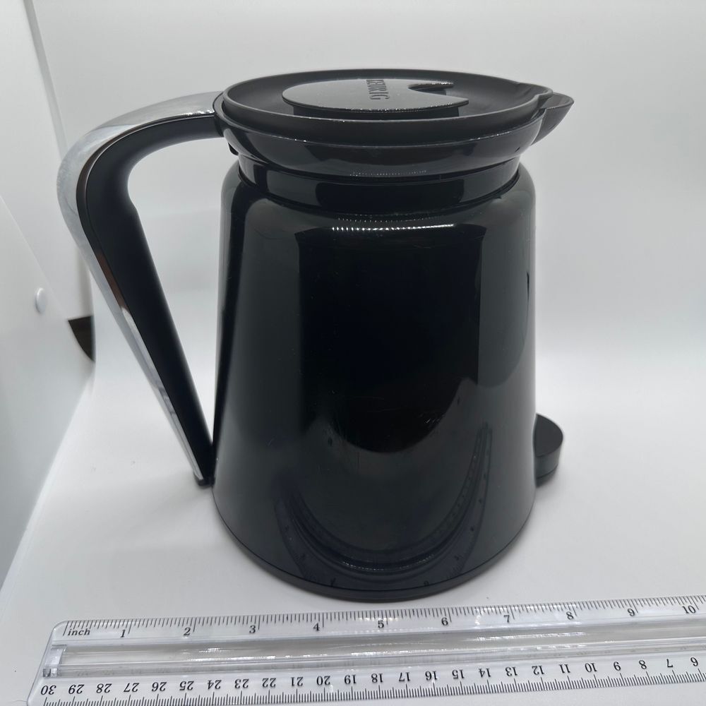 Keurig 2.0 Black K-Carafe Pitcher &‎ Lid Coffee Pot Replacement Stainless Handle